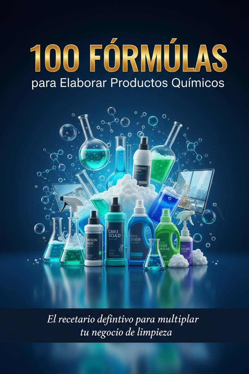 100 FÓRMULAS para Elaborar Productos Químicos de limpieza